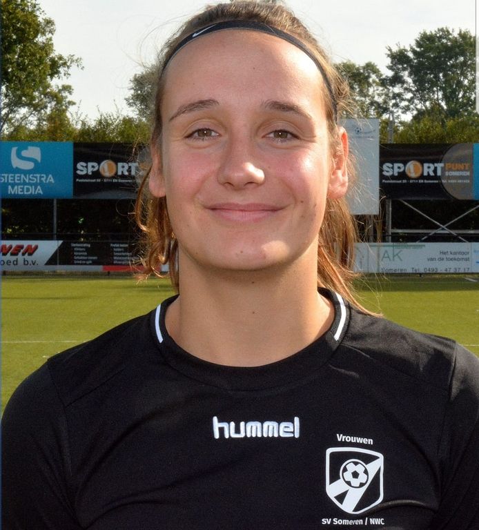 Shauny Regli van SV Someren/NWC was belangrijk met twee doelpunten en een assist