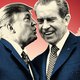 ‘Als je me nu verraadt, maak ik je kapot’: hoe Trump 50 jaar na Watergate het draaiboek van Nixon gebruikte