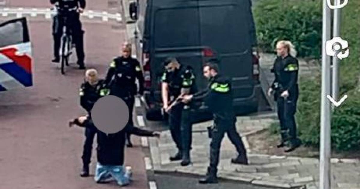 noorden tegel Zweet Jongen (15) die door agenten met getrokken pistool werd gearresteerd wegens  vuurwapen, blijft in de cel | Alphen aan den Rijn | AD.nl