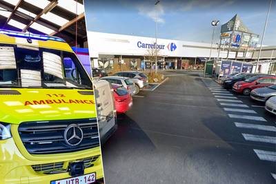Veertiger die rake klappen kreeg aan Carrefour in zeer kritieke toestand