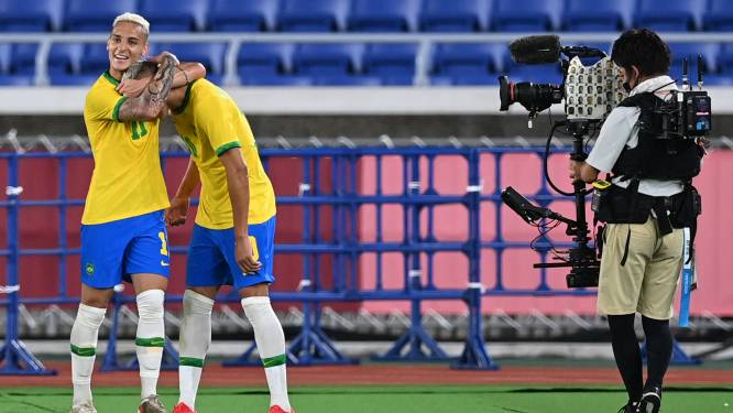 Olympisch voetbal: Ajacied Antony met Brazilië te sterk voor Duitsland, pak slaag Frankrijk