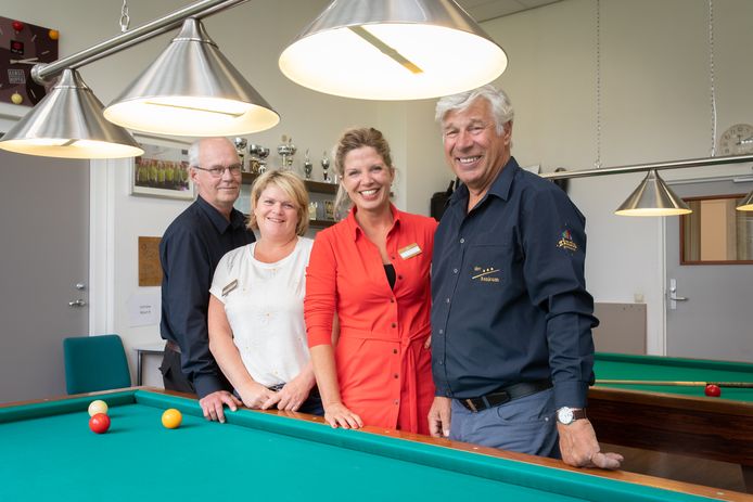 Van links naar rechts: Jan Plooster, Berte Stunnenberg, Bianca van Brandenburg en Geurt Teunissen van Manen.