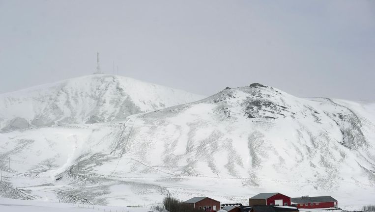 De vulkaan Katla, bedekt onder een gletsjer. Beeld afp