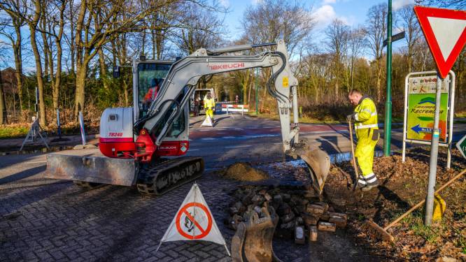 Gaslekkage in Sterksel na werkzaamheden