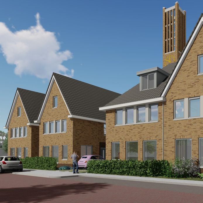 Artist’s impression van het woningproject Wonen rond de toren.