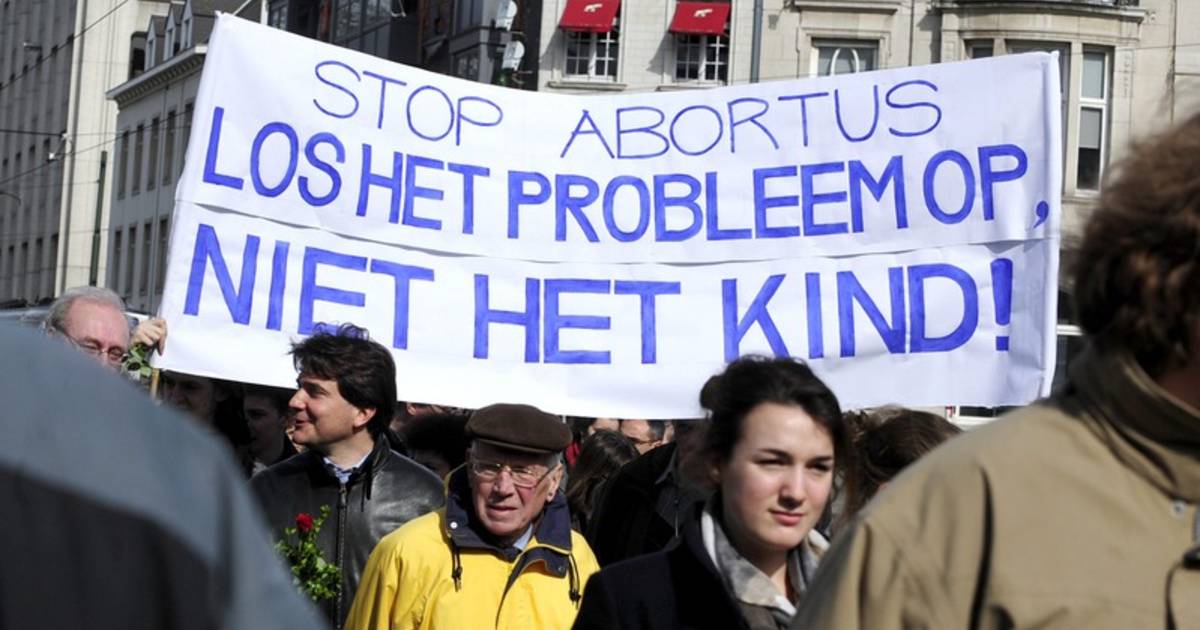 'Mars voor het leven' tegen abortus in Brussel Binnenland hln.be