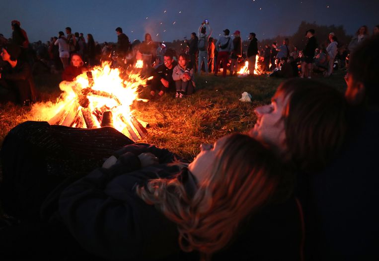 Heel even leven de festivalgangers het ­leven waar ze allemaal naar verlangen. Vol vrijheid, creativiteit en kansen. Beeld BELGAIMAGE