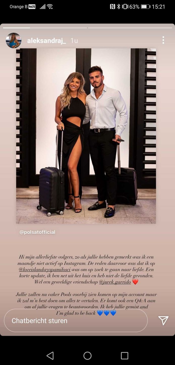'Love Island'-winnares Aleksandra had minder geluk tijdens haar deelname aan het vierde seizoen van 'Love Island Polen'.