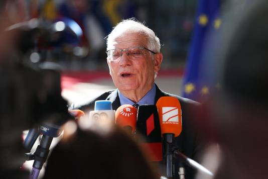 Josep Borrell, de hoge vertegenwoordiger van het Europees buitenlands beleid.