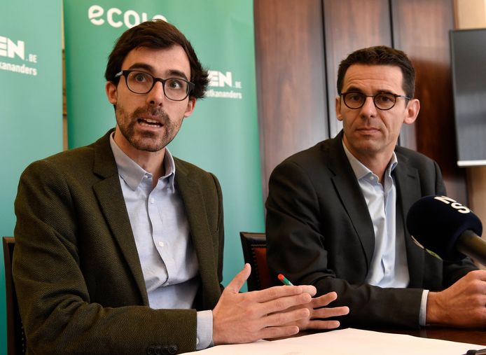 Kristof Calvo (Groen) en Jean-Marc Nollet (Ecolo).