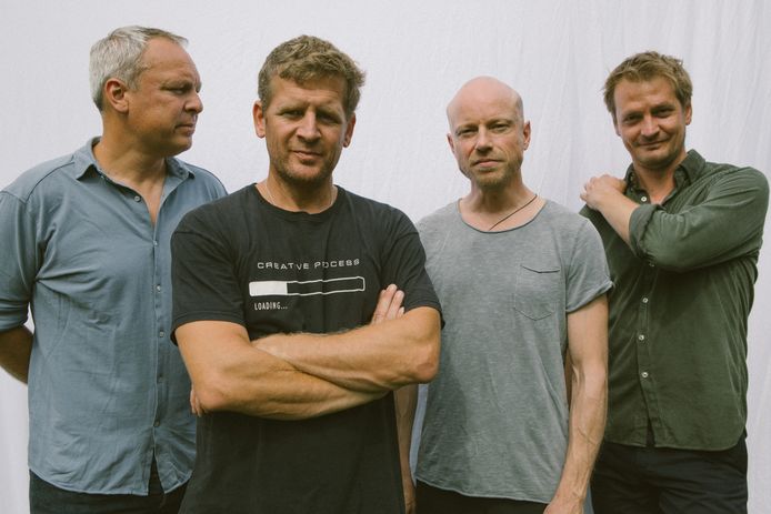 De band Racoon, met (vlnr) Dennis Huige, Bart van der Weide, Paul Bukkens en Maarten van Damme