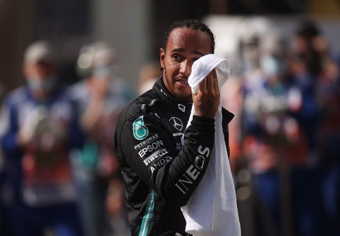 Lewis Hamilton moest diep gaan voor zijn overwinning in Brazilië.