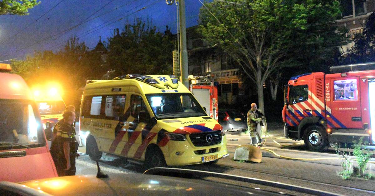 Keukenbrand in woning aan de Laan van Meerdervoort in Den Haag .