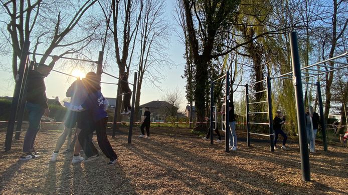 Opening outdoorfitness in Sint-Truiden.