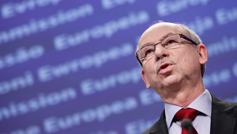 Europees Commissaris voor de begroting Janusz Lewandowski Beeld REUTERS