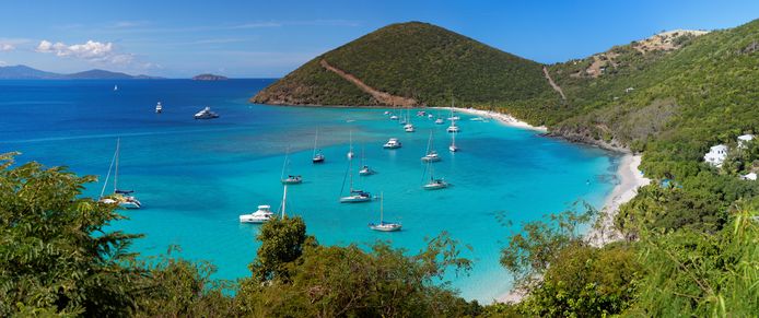 Het eiland Tortola, behorende tot de Britse Maagdeneilanden.