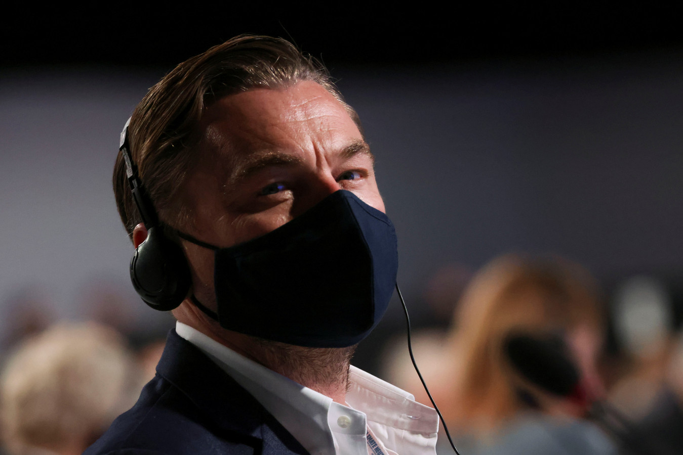 L'acteur Leonardo DiCaprio a assisté à une réunion lors de la Conférence des Nations unies sur le changement climatique (COP26) à Glasgow, en Écosse.
