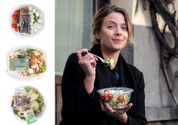 Diëtiste Sanne Mouha proeft 15 maaltijdsalades uit de supermarkt: zit er een gezond exemplaar tussen?