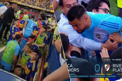 Goalkeeper wants to tackle own fan after heated Argentinian derby in which equalizer is disallowed in the 102nd minute (!)