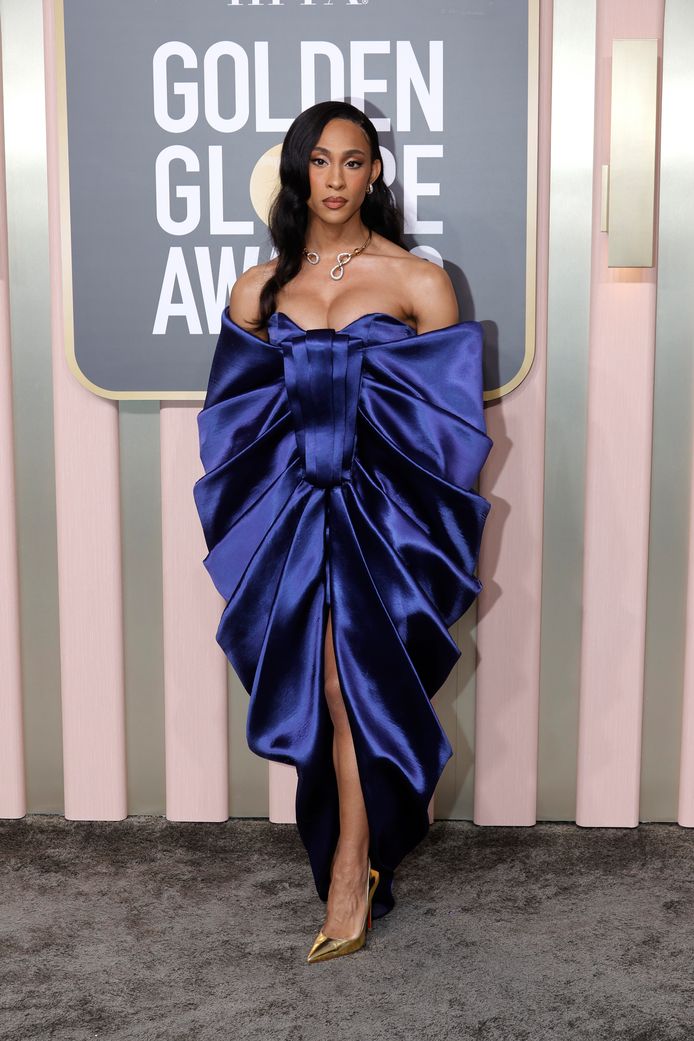 MJ Rodriguez up at the Golden Globes.