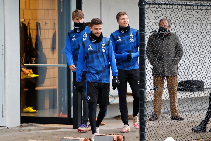 Siebe Schrijvers, hier op het oefencentrum van Club.