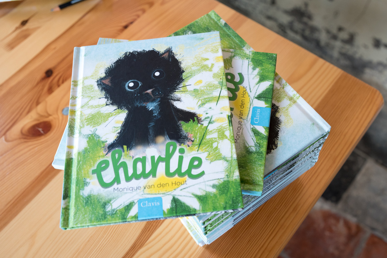 Charlie is geschreven en geïllustreerd door Monique van den Hout.