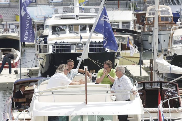 Yacht Vision organiseerde in de hoogtijdagen een eigen botenshow in de Bataviahaven in Lelystad