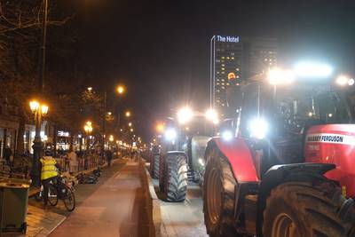 Les premiers tracteurs sont entrés dans Bruxelles