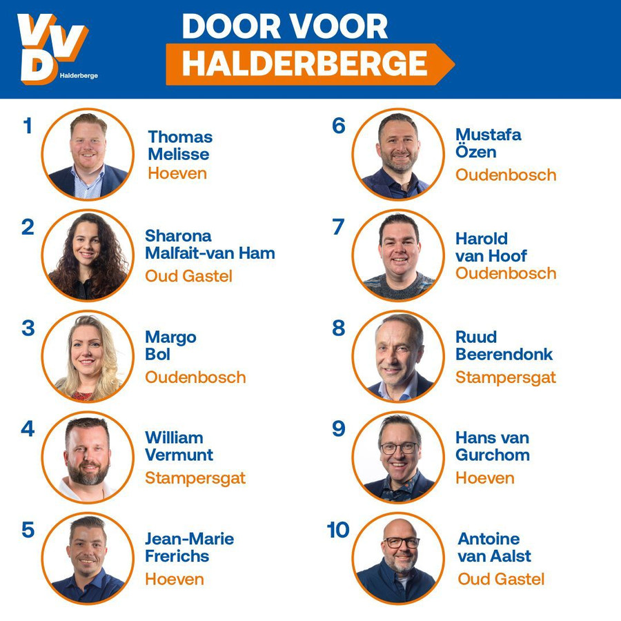Vijftig VVDers doen gooi naar raadzetel in Halderberge Foto AD.nl
