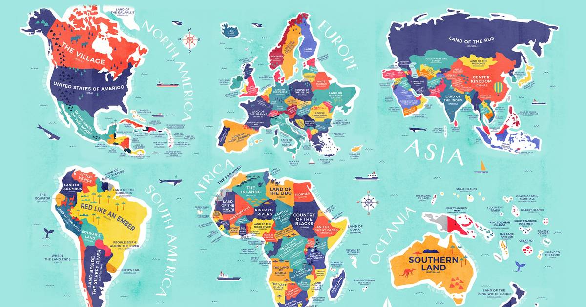 Clip vlinder De controle krijgen In zicht Deze kaart toont wat de namen van alle landen betekenen | Reizen | hln.be