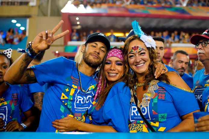 Neymar op het carnaval van Rio in 2019, voorlopig de laatste keer dat hij aanwezig was.