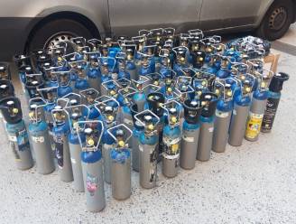 Politie neemt meer dan 5.500 flessen lachgas in beslag