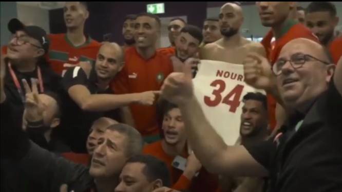 Spelers Marokko geven Abdelhak Nouri prachtig eerbetoon na zege op Spanje