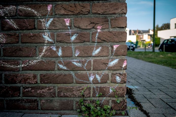 Eén van de kunstwerkjes van de leerlingen van SASK.