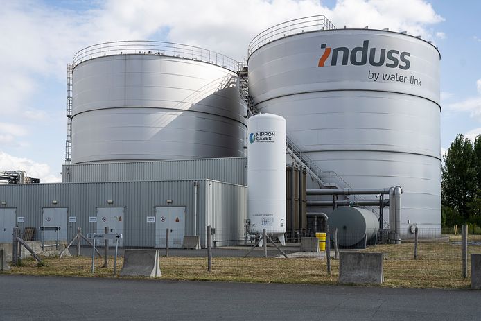 De Induss-site van Water-link aan de Kruisschansweg in de Antwerpse haven.