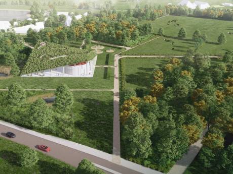 Bezoeker wandelt straks over het dak van Vonk, ontwerp van nieuw Eindhovens museum gepresenteerd