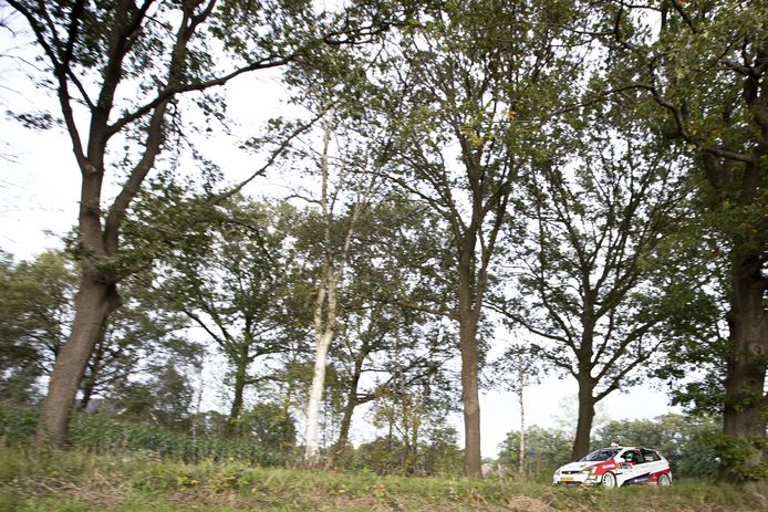Deelnemer in actie tijdens de eerste editie van de Achterhoek Berkelland Rally in 2019.