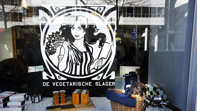 Een vegetarische slager in Den Haag. (Archieffoto) Beeld anp