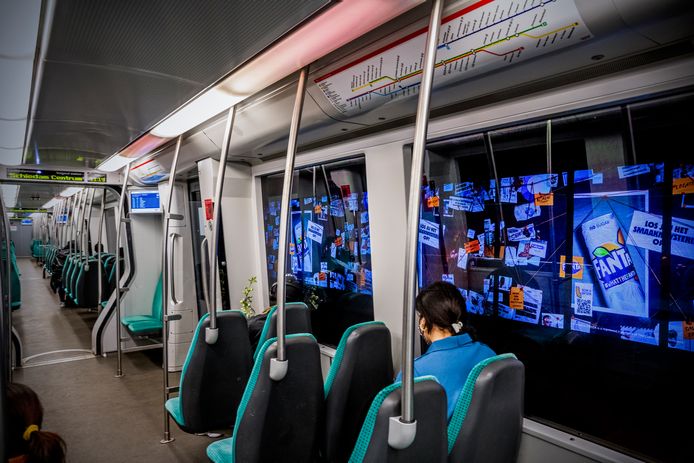 De Rotterdamse metro. Foto ter illustratie.