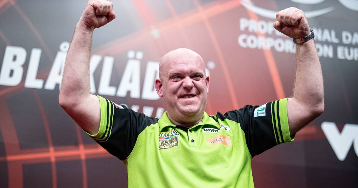 Michael van Gerwen in Wieze voor 36ste keer sterkste in European Tour Darts AD.nl