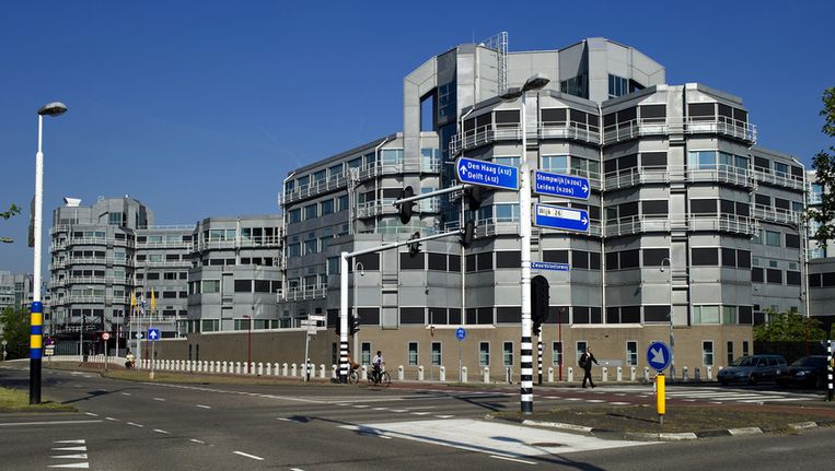 Exterieur van de Algemene Inlichtingen- en Veiligheidsdienst (AIVD) in Zoetermeer Beeld ANP