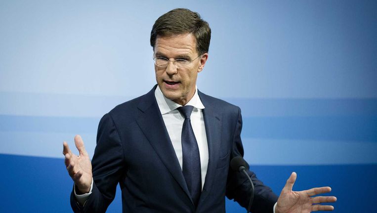Premier Mark Rutte. Beeld anp