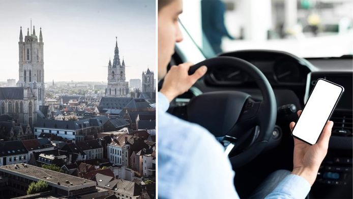 Elke dag worden in Gent zes beboet op het gebruik van een smartphone achter het stuur.