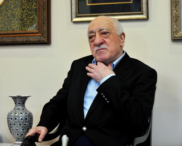 Fethullah Gülen in zijn woning in Amerika.