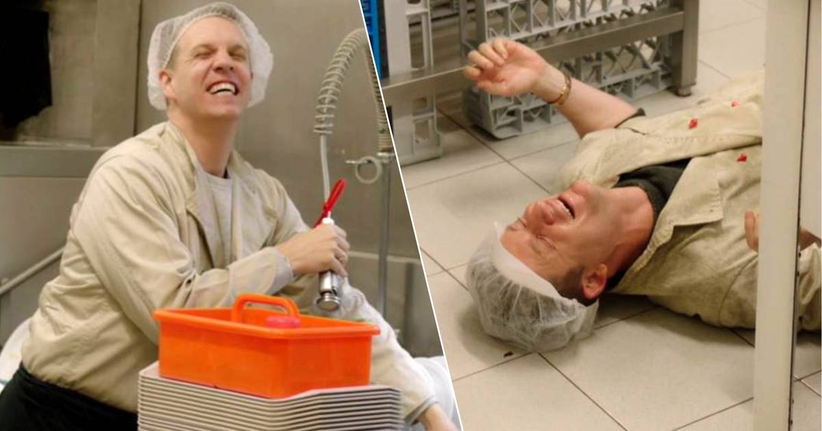 KIJK. Jani Kazaltzis smakt hard tegen de grond in ‘Jani & James doen-het-zelf’: “Ik dacht dat we hem