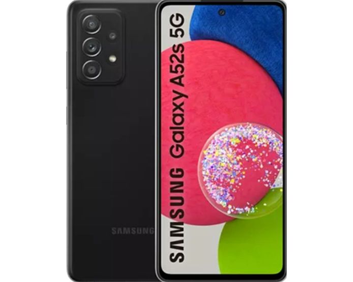Samsung Galaxy A52s 5G, 6GB, 128GB opslag Zwart.