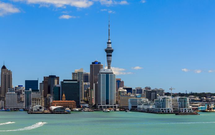 Een blik op Auckland, de grootste stad van Nieuw-Zeeland.