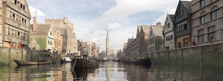 Brugge in 3D anno 1431 ©Timescope Beeld 