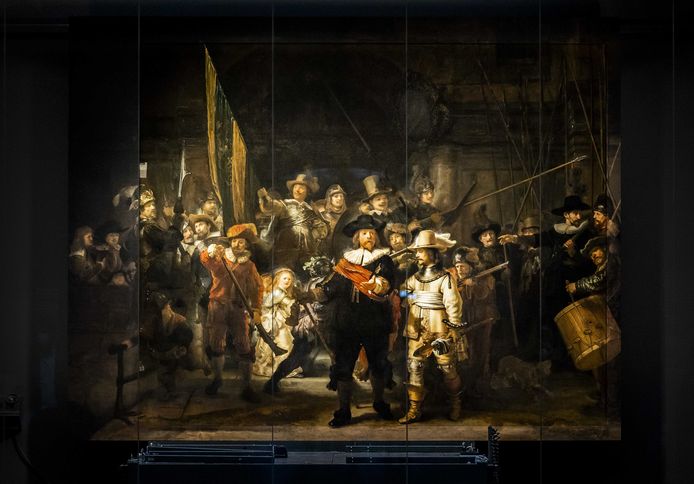De gereconstrueerde panelen zijn gemonteerd aan de Nachtwacht in het Rijksmuseum. Operatie Nachtwacht is het grootste onderzoek ooit naar de door Rembrandt geschilderde Nachtwacht. Door middel van geavanceerde technologie wordt bepaald hoe het meesterwerk zo goed mogelijk kan worden behouden voor toekomstige generaties.