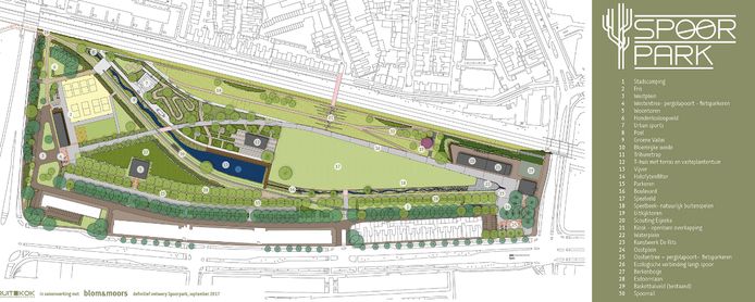 Plattegrond Spoorpark.